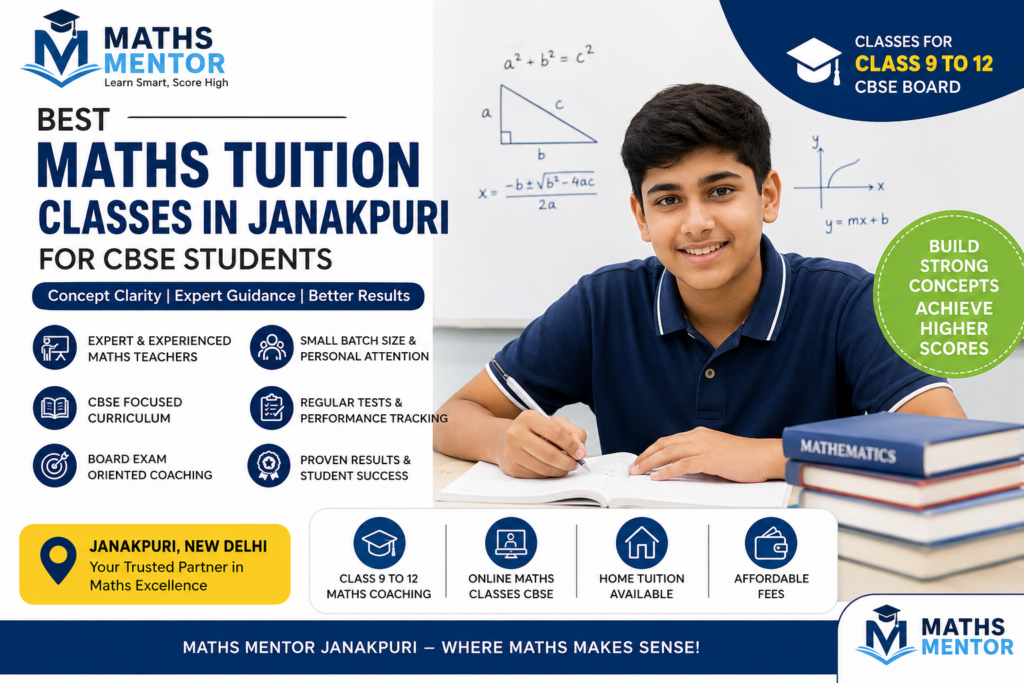 Best Maths Tuition Classes in Janakpuri for CBSE Students