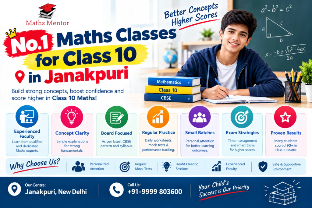 No.1 Maths Classes for Class 10 in Janakpuri